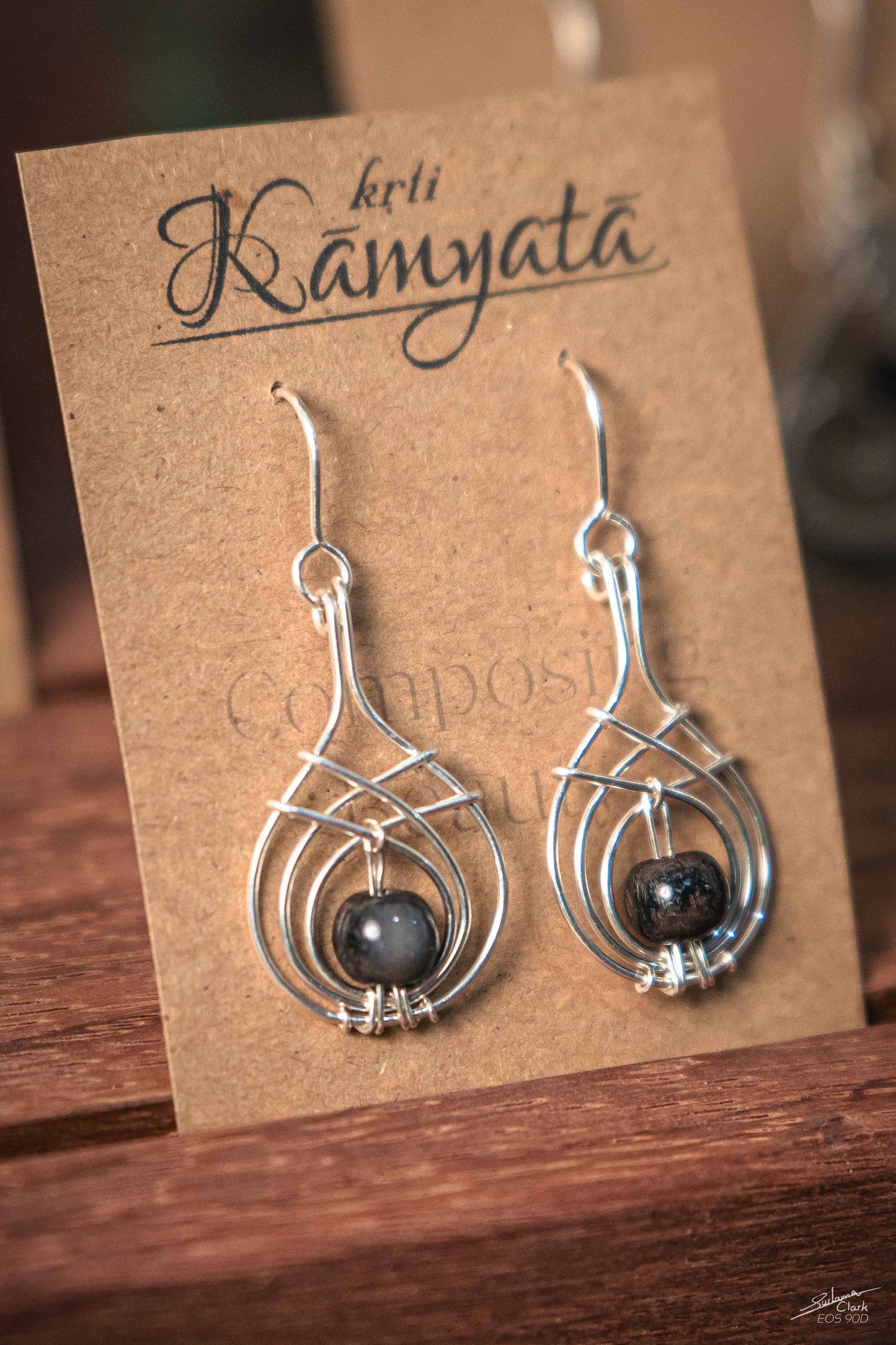 Earrings Teardrop Horn